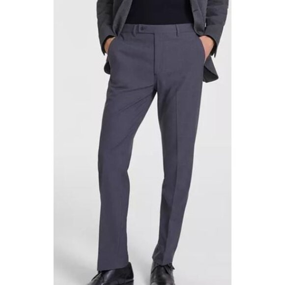 Calvin Klein Slim Fit Solid Dress Pants Men Size 32 X 30 NWT Office Casual - Picture 1 of 15
